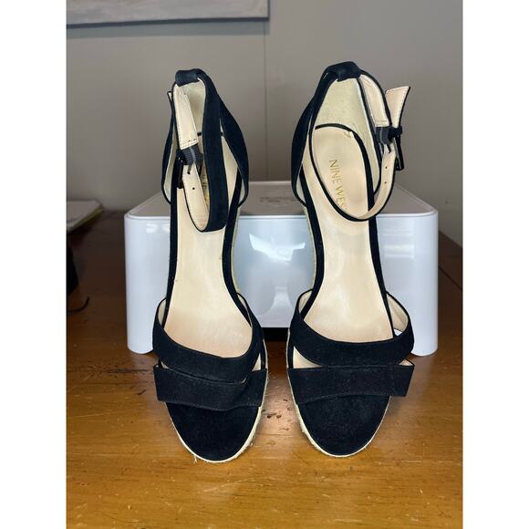 Nine west Black Wedges size 8 - Picture 4 of 4